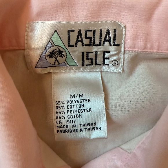 Vintage 80s Retro Pastel Colourblock Polo Sweatshirt - Picture 8 of 8